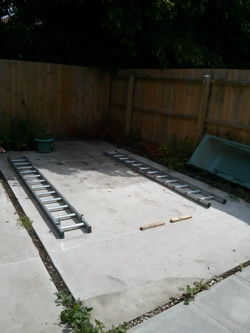 Using Old Slab for Shed Base was (Leveling compound 